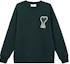Order AMI Paris FW22绿色心形标志圆领卫衣 男女同款。 E22SPEUSW011.747311