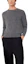 Shop AMI PARIS FW22 灰色男士愛心Logo印花圓領毛衣 UKS040025-055