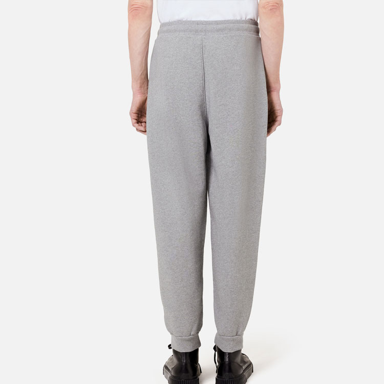 Shop Celana Jogger Abu-Abu AMI Paris FW22 Logo Bordir Hati Unisex Loose Fit UTR202747-055