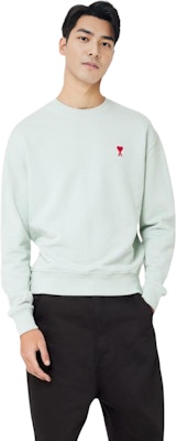 Sudadera Unisex AMI Paris FW22 Logo Corazón Verde Claro USW001730-302 Lookbook Sudadera Unisex AMI Paris FW22 Logo Corazón Verde Claro USW001730-302