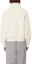 Shop AMI Paris FW22 Logo Sulam Hoodie Half-Zip Uniseks Off-White. USW502747150