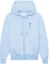 Buy AMI Paris FW22 Logo Embroidered Heart Cotton Hoodie Unisex Blue. USW402-747450