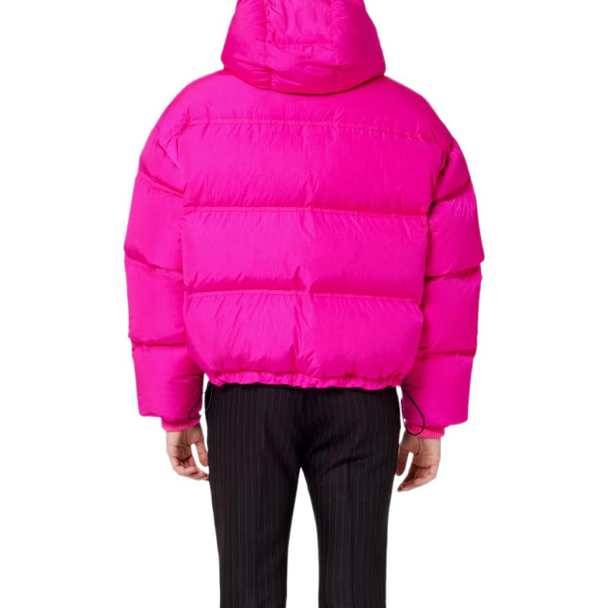 AMI PARIS FW22 Pink Solid Color Hoodie Cropped Jacket Unisex Long Sleeve UJK401276-618 圖 5