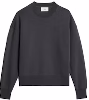 AMI Paris FW22 Plain Logo Embroidered Crewneck Sweatshirt Men’s White/Grey USW012740-081 AMI Paris FW22 Plain Logo Embroidered Crewneck Sweatshirt Men’s White/Grey USW012740-081