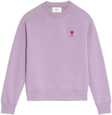 AMI PARIS FW22 紫色Logo刺绣情侣款圆领卫衣 USW001730-503 Buy AMI PARIS FW22 紫色Logo刺绣情侣款圆领卫衣 USW001730-503