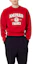 Shop AMI PARIS FW22 紅色字母Logo印花情侶款圓領衛衣 USW010747-600