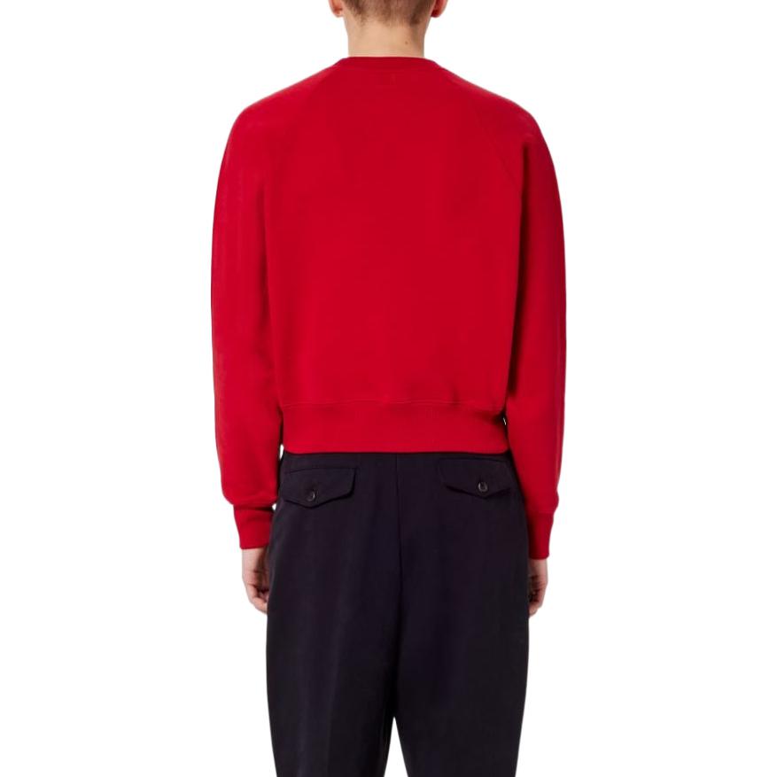 AMI PARIS FW22 Red Letter Logo Print Pullover Sweatshirt Unisex Couple Style USW010747-600 圖 5