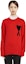 Cheap AMI PARIS FW22 Sweater Logo Hati Merah Bersaiz Besar Unisex Wool. UKS002-018605