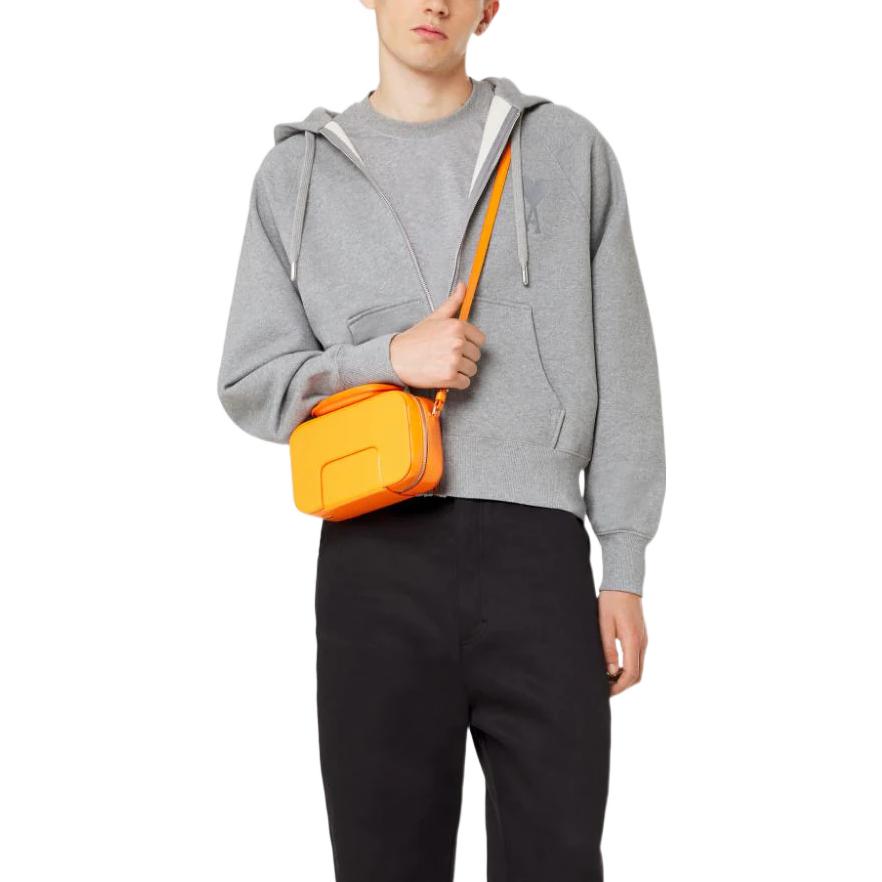 AMI Paris FW22 Solid Color Hoodie Zip Jacket  Grey USW402-747055 圖 3