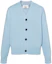 Buy Suéter Azul de Manga Larga con Botones Sencillos AMI Paris FW22 UKC008016-464