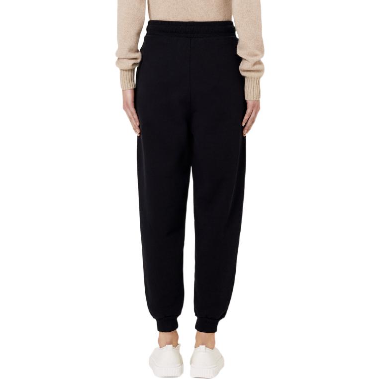 Shop Pantalones Jogger de Punto Negros con Corazón Bordado Unisex AMI Paris FW22. UTR202747-001
