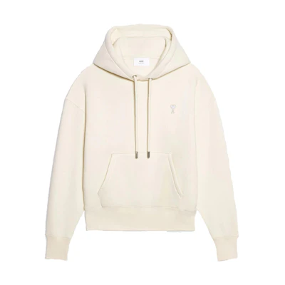 AMI PARIS FW22 White Solid Pullover Sweatshirt USW212740150