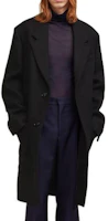 Lookbook AMI Paris FW23 Black Wool Single-Breasted Coat HCO005WV0020001