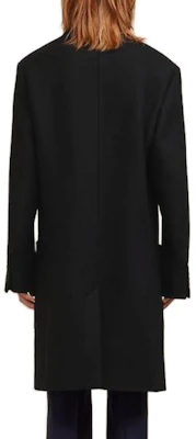 AMI Paris FW23 Mantel Hitam Wool Single-Breasted Lelaki HCO005WV0020001 Shop AMI Paris FW23 Mantel Hitam Wool Single-Breasted Lelaki HCO005WV0020001