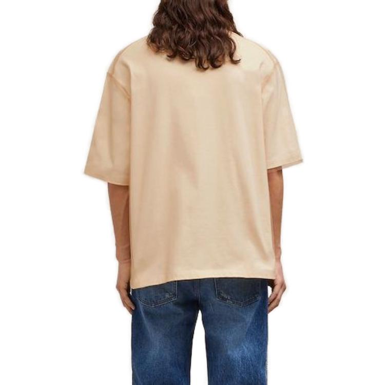 AMI Paris FW23  Loose Fit Heart Logo Crewneck T-Shirt in Off-White. UTS021PA0015268 圖 4