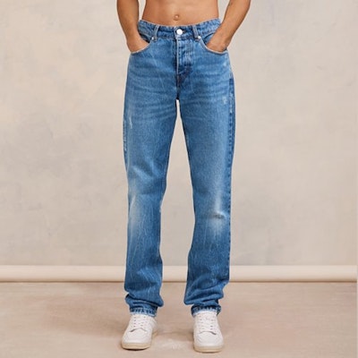 Jeans Rectos Indigo Vintage Lavados AMI Paris FW23. HTR001DE0016480 Lookbook Jeans Rectos Indigo Vintage Lavados AMI Paris FW23. HTR001DE0016480