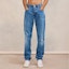 Lookbook Jeans Rectos Indigo Vintage Lavados AMI Paris FW23. HTR001DE0016480