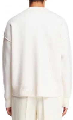 AMI Paris FW23 Classic Heart Wool Embroidered Sweater Unisex Off-White Red Heart. BFUKS006018-154 Details for AMI Paris FW23 Classic Heart Wool Embroidered Sweater Unisex Off-White Red Heart. BFUKS006018-154