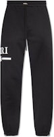 AMI PARIS FW23 Letter Print Tapered Drawstring Pants Black PXMJL007-001 AMI PARIS FW23 Letter Print Tapered Drawstring Pants Black PXMJL007-001
