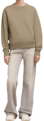 AMI Paris FW23 橄欖綠繡心形標誌棉質衛衣 USW003730-281 Lookbook AMI Paris FW23 橄欖綠繡心形標誌棉質衛衣 USW003730-281