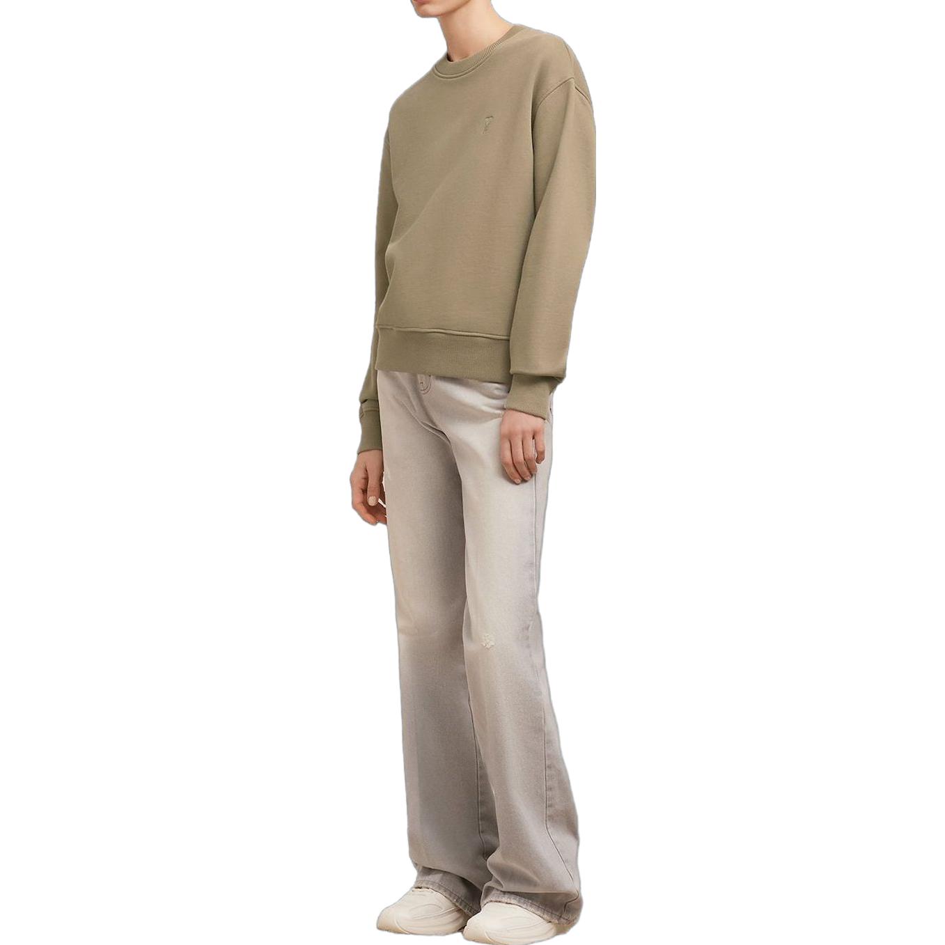 Purchase AMI Paris FW23 橄欖綠繡心形標誌棉質衛衣 USW003730-281