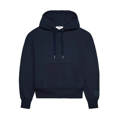 AMI PARIS FW23 Oversized Unisex Solid Color Sweatshirt - Azure Blue USW2177402-430