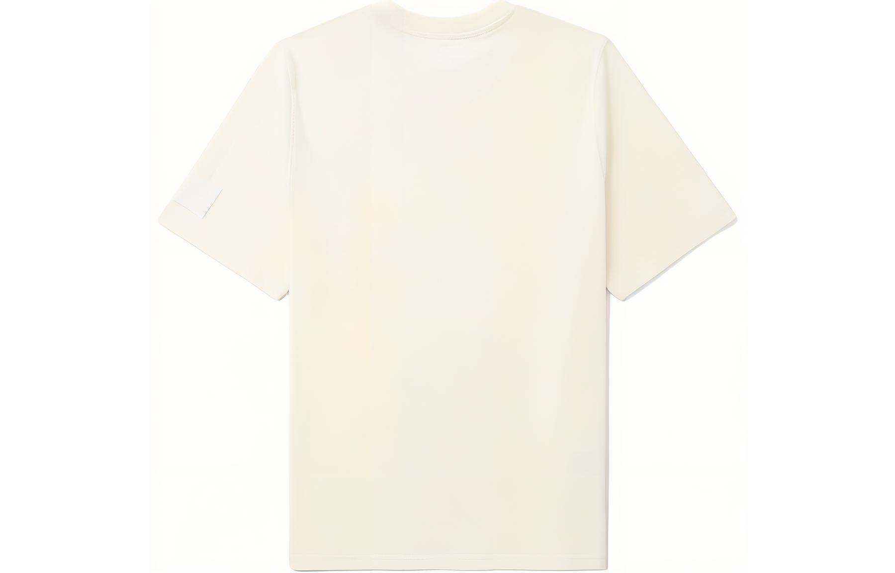 Lookbook AMI Paris FW23 Patchwork Crewneck T-Shirt Lengan Pendek Gading Unisex UTS017.726-1