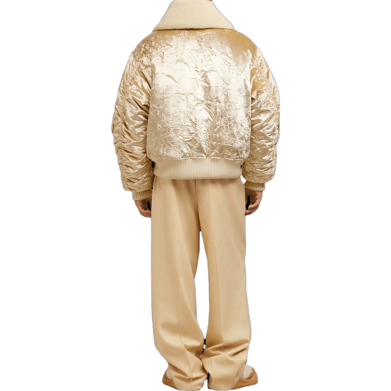 AMI Paris FW23 Relaxed Fit Solid Yellow Long Sleeve Jacket for Men. UJK025VI0008-265 圖 5