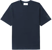 AMI PARIS FW23 Solid Tag Crewneck Pullover T-Shirt Unisex - Azure Blue UTS017.726-2 AMI PARIS FW23 Solid Tag Crewneck Pullover T-Shirt Unisex - Azure Blue UTS017.726-2