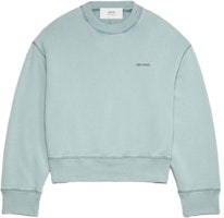 AMI PARIS FW23 Unisex Designer Washed Cotton Casual Pullover Sweatshirt Blue. USW016JE0052468 AMI PARIS FW23 Unisex Designer Washed Cotton Casual Pullover Sweatshirt Blue. USW016JE0052468