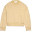 Buy AMI Paris FW23 男女同款洗滌棉質套頭衛衣 香草奶油色 USW016JE0052718