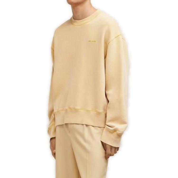 Purchase AMI Paris FW23 男女同款洗滌棉質套頭衛衣 香草奶油色 USW016JE0052718