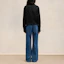 Sizing AMI PARIS FW24 黑色尼龙扣式户外夹克 男女同款 带标志设计 UJK242PA0007-001