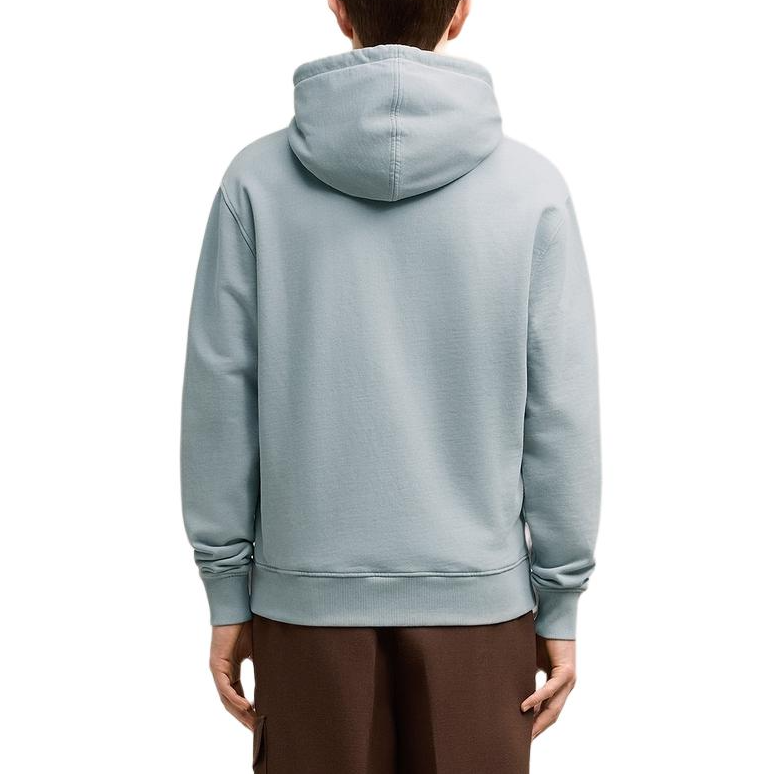 AMI PARIS FW24 Blue-Grey Heart Embroidered Cotton Hoodie Unisex USW235730-4012 圖 5