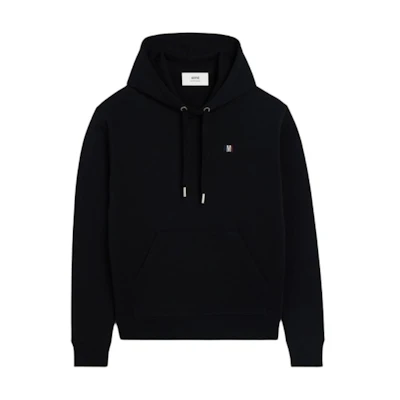 AMI PARIS FW24 France Capsule Hoodie Oversized Pullover Black SPUSW229730-001