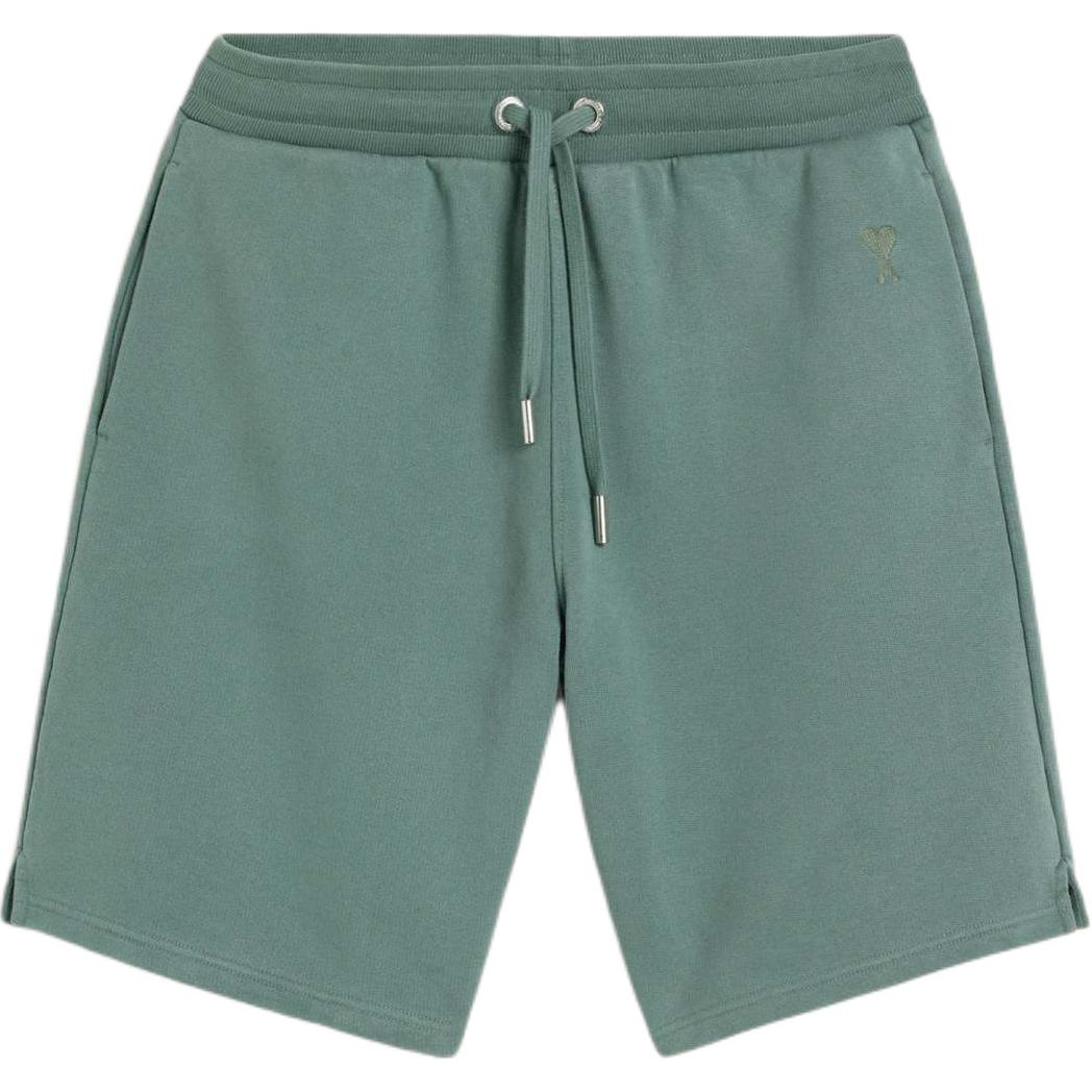 Order AMI Paris FW24男女同款纯色休闲系带短裤 浅绿色. USO640JE0091-4013