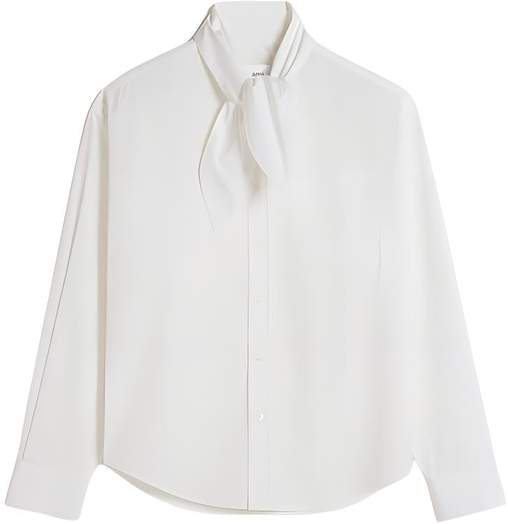 ami-paris-fw-24-unisex-white-button-up-long-sleeve-shirt-ush-104-co-0063-100