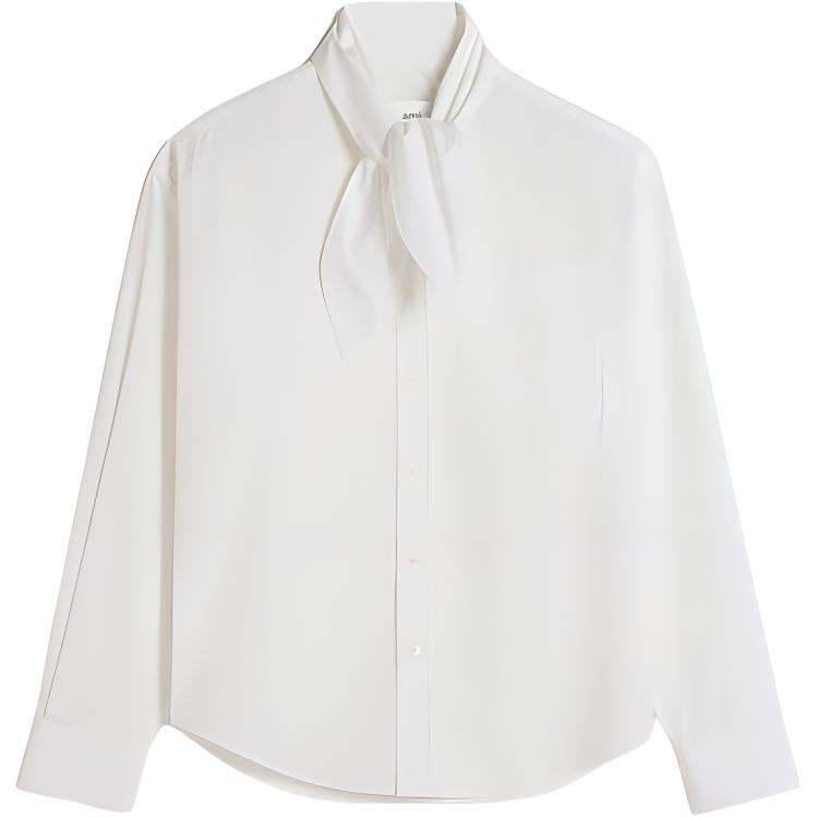 Order アミ パリス FW24 ユニセックス ホワイト 長袖 ボタンアップ シャツ USH104CO0063-100