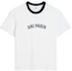 Buy Camiseta Unisex AMI PARIS FW24 Blanca de Manga Corta con Ribetes en Contraste. UTS047724-100