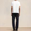 Shop Camiseta Unisex AMI PARIS FW24 Blanca de Manga Corta con Ribetes en Contraste. UTS047724-100