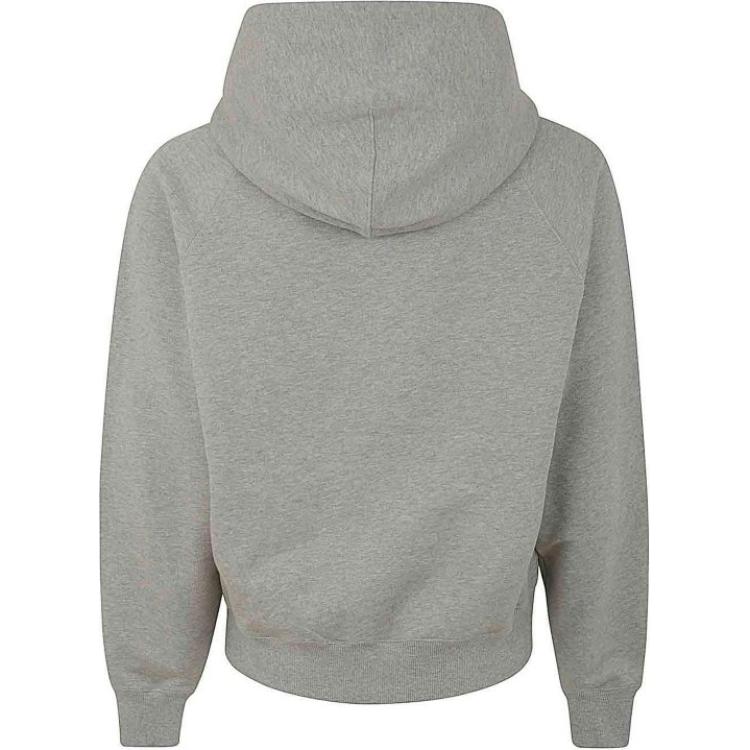AMI PARIS Grey  Hoodie with Letter Logo Long-Sleeve Pullover Design USW2247470-951 圖 3