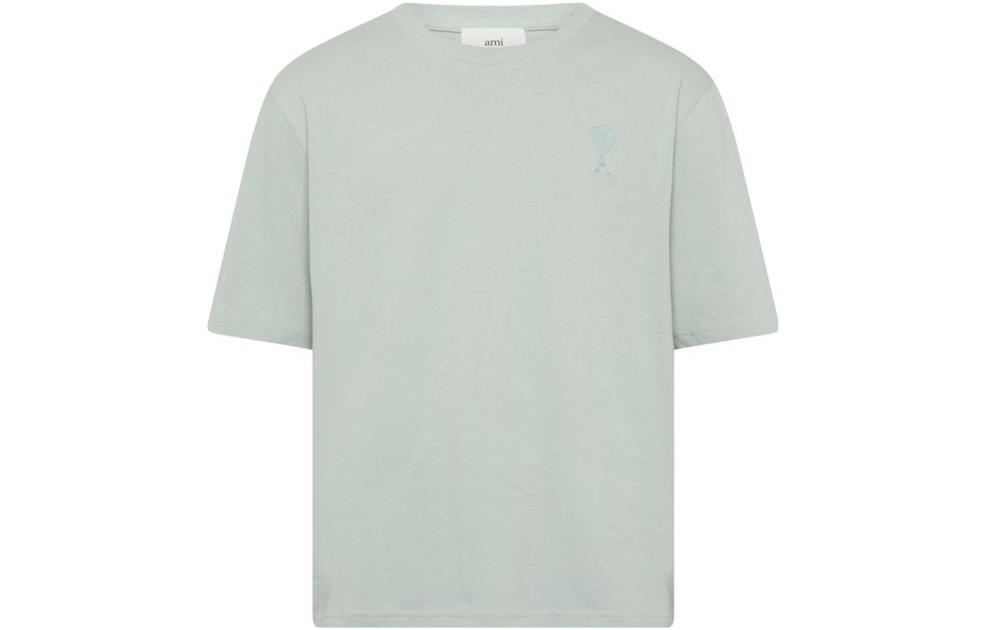 Lookbook AMI Paris 愛心刺繡男女短袖圓領T恤 UTS004726-464