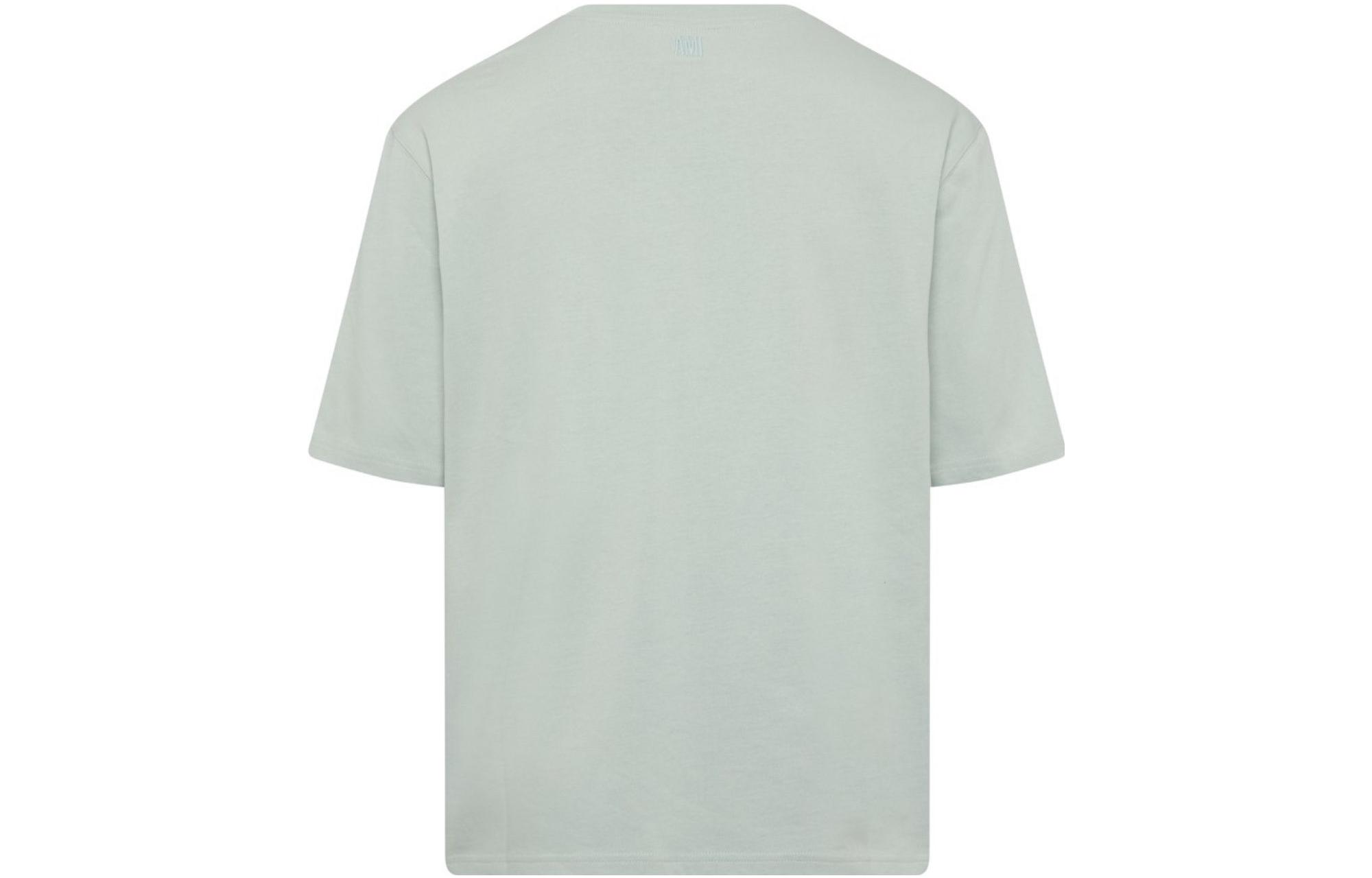 Shop AMI Paris 愛心刺繡男女短袖圓領T恤 UTS004726-464