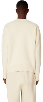 AMI PARIS 心形標誌圓領針織毛衣 男女通用 米白色 UKS002018-715 Purchase AMI PARIS 心形標誌圓領針織毛衣 男女通用 米白色 UKS002018-715