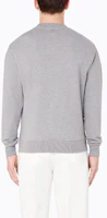 Lookbook AMI PARIS Heart Logo Embroidered Crewneck Sweatshirt Grey . A21HJ007730-055