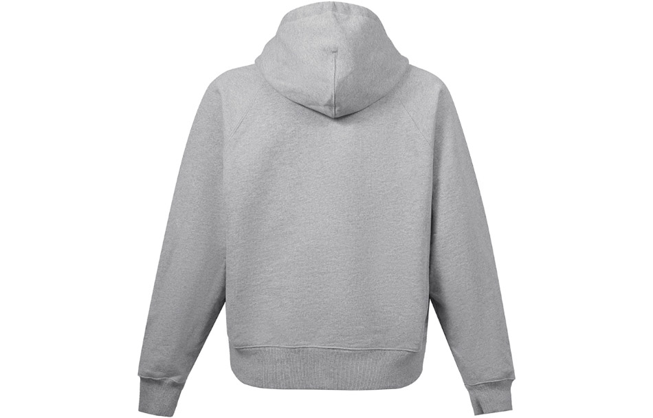 AMI PARIS Heart Logo Embroidered Zip-Up Sweatshirt Unisex - Heather Grey USW404-747-0501 圖 3