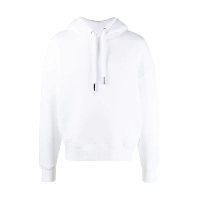 AMI PARIS Heart Logo Patch Hoodie White H21HJ067749-100