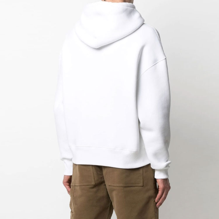 AMI PARIS Heart Logo Patch Hoodie  White H21HJ067749-100 圖 4