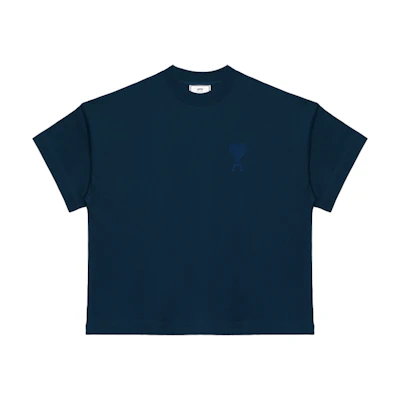 AMI PARIS Heart Logo Slim Fit Short Sleeve T-Shirt H20HJ13379-410