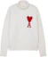 Order Sweater Turtleneck Wol Unisex Putih AMI Paris Logo Hati. H21K203-018100